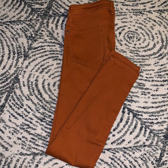 Orange mid rise skinny jeans - Picture 2 of 5